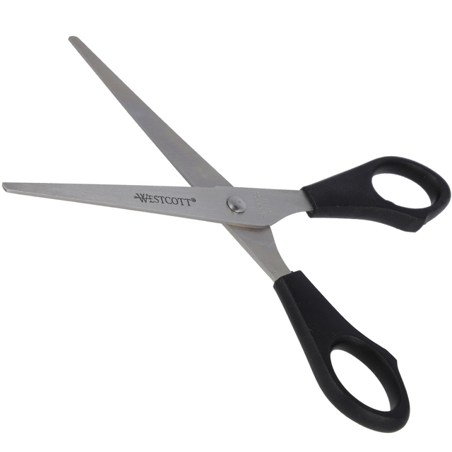 Kantoorschaar Westcott 155mm met kunststof grip rvs