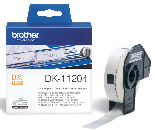 Brother P TouchMultiPurp Labels DK11204