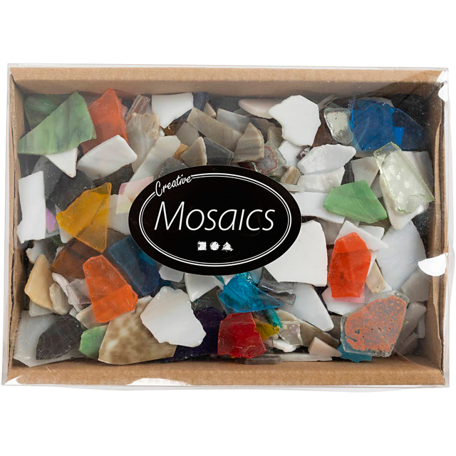 Mozaïek Creativ Company grootte 8-20mm dikte 2-3mm 2kg assort