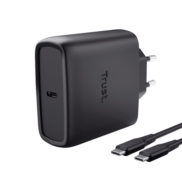 Oplader Trust Maxo 65W USB-C GAN zwart