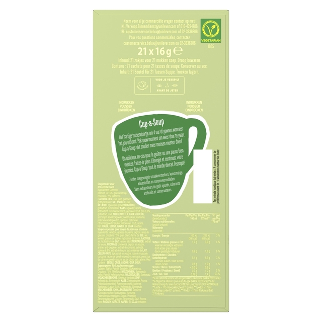Cup-a-Soup Knorr prei-crème 21x175ml
