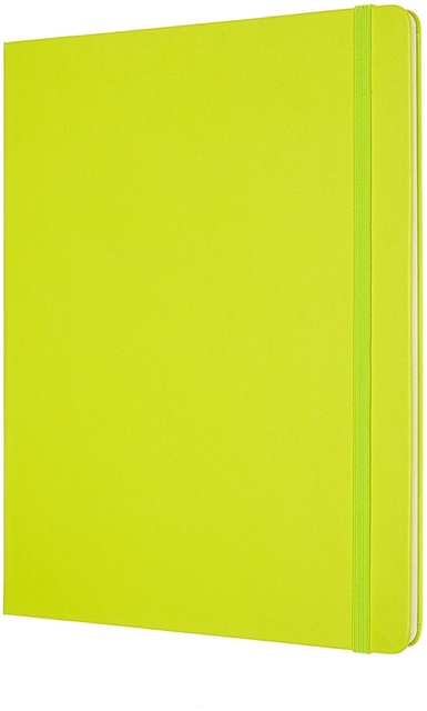Notitieboek Moleskine XL 190x250mm blanco hard cover lemon green