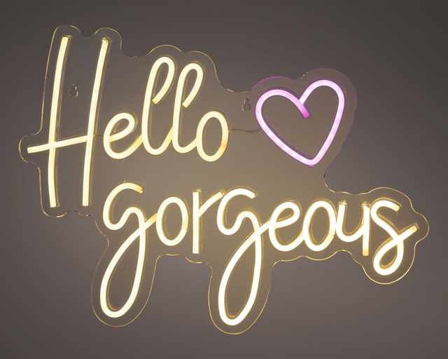 Ledbord Lumineo indoor USB neon Hello Gorgeous
