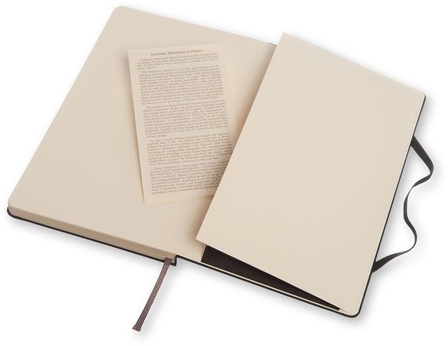 Notitieboek Moleskine large 130x210mm dots hard cover zwart
