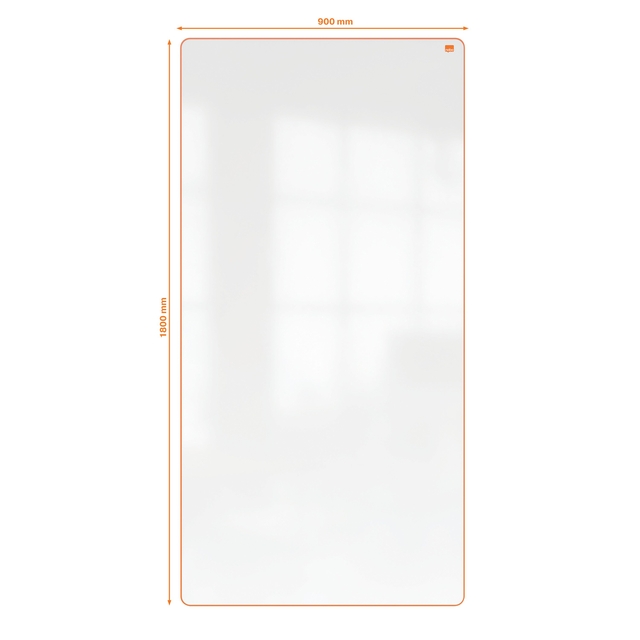 Whiteboard Nobo Move & Meet 90x180cm oranje