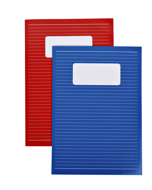 Qbasic A4 lined notebook 80 pages 70gr assorted
