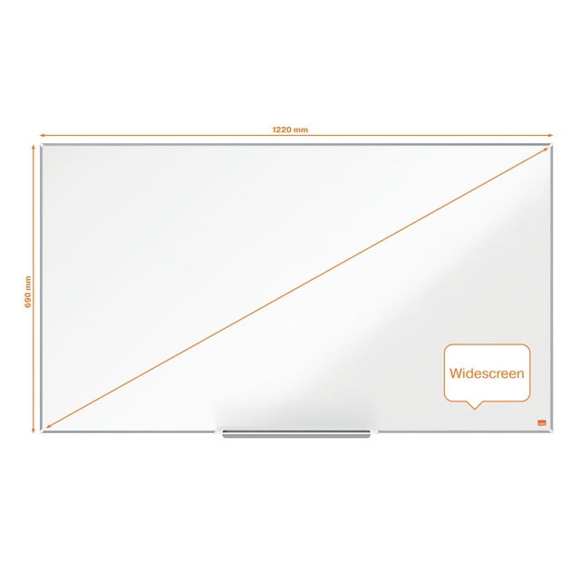 Whiteboard Nobo Impression Pro Widescreen 69x122cm staal