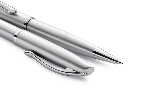 Schrijfset Pelikan Jazz Noble Elegance K36+P36 medium silver