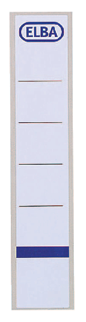 ELBA Spine Label  Lever Arch File "smart Original" Self-adhesive, 5cm, White, Pack of 10