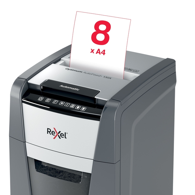 Papiervernietiger Rexel Optimum Auto+ 130X P4 snippers 4x28mm