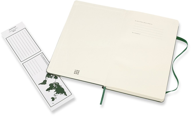 Notitieboek Moleskine large 130x210mm lijn hard cover myrtle green