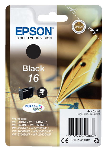EPSON 16 ink cartridge black