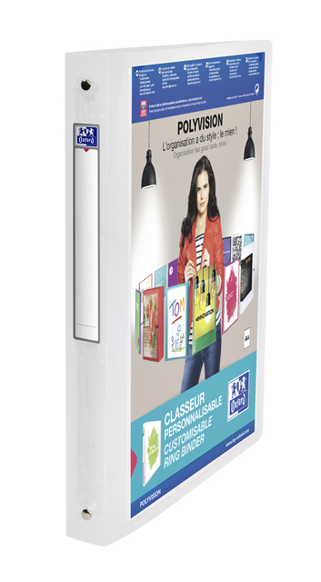 Ring Binder Elba Polyvision A4 30mm Spine 4 rings translucent Clear