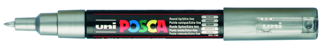 Paint marker Posca PC1MC extra fine silver
