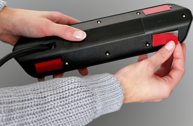 Stekkerdoos Brennenstuhl bureau Estilo 4 voudig inclusief 2 USB 2 meter zwart/zilver