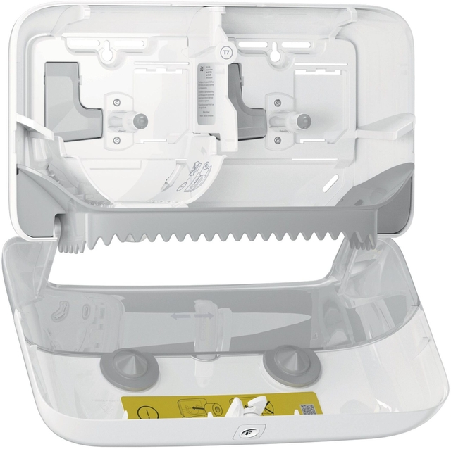 Toiletpapierdispenser Tork T7 Elevation Optiserve Coreless medium duo wit 558040