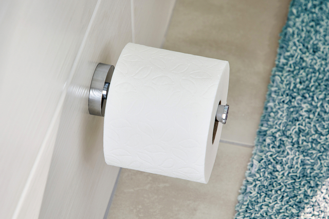 Reserverolhouder tesa® Smooz hoogglans verchroomd metaal zelfkleven