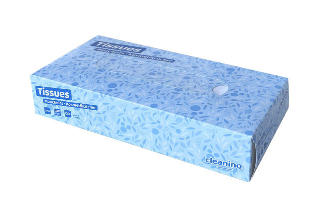 Facial tissues Cleaninq F1 2-laags 100 vel wit