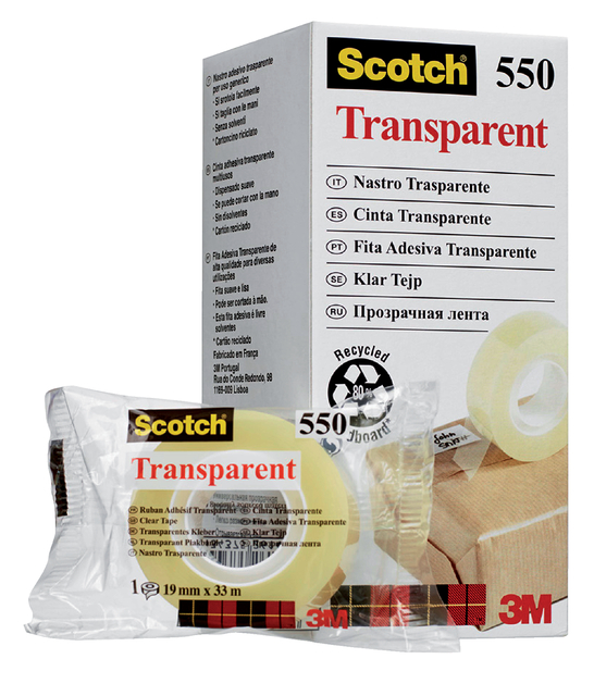 Adhesive tape Scotch 550 19mmx33m transparent