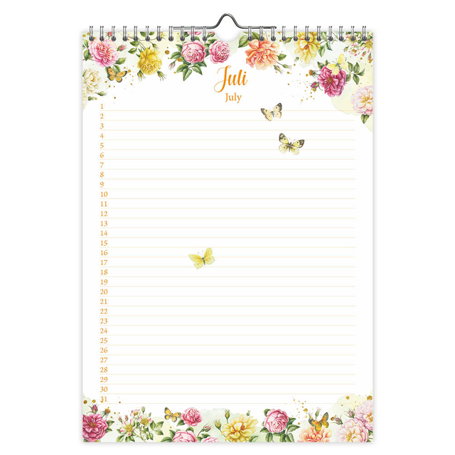 Verjaardagskalender Janneke Brinkman Voorjaar A4