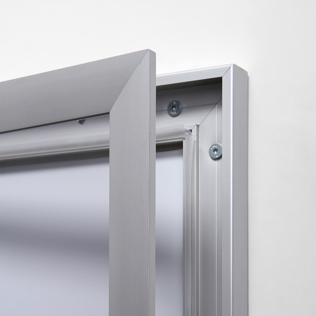 Vitrinebord Quantore luxe 9x A4 zilver