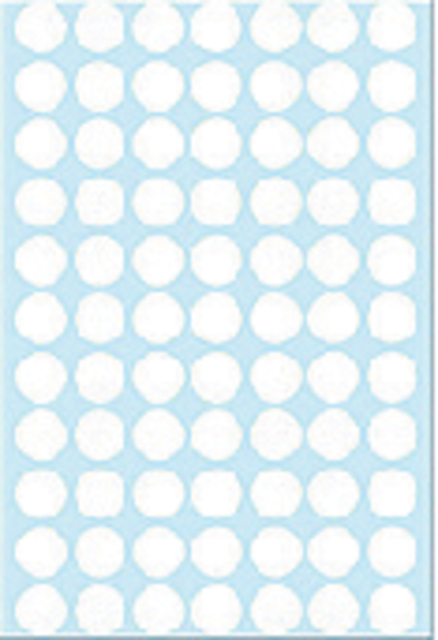 Multi-purpose labels / colour dots, Ø 13 mm, round, white, permanent adhesion,