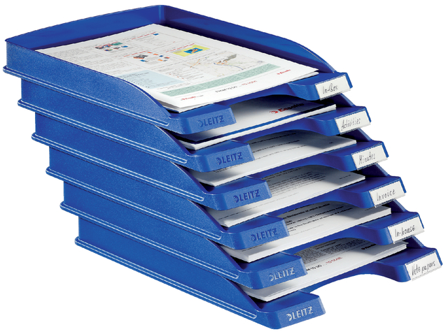 Letter Tray Leitz Plus Slim A4 blue