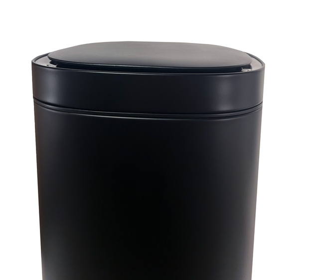 Afvalbak Desq Sensor 50 liter RVS zwart