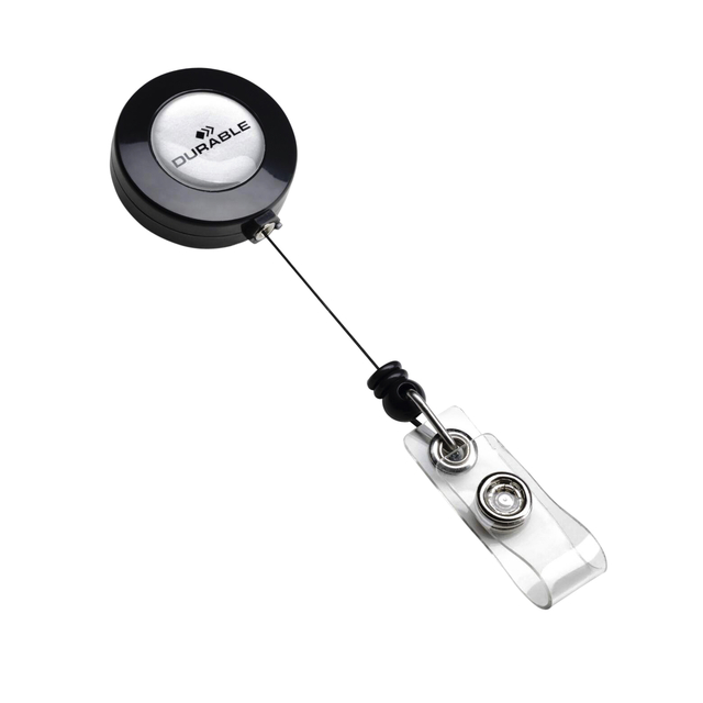 Durable Badge Reel Charcoal PK10 8152/58