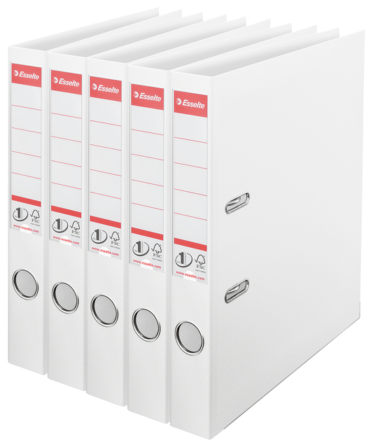 Lever arch file Esselte No 1 Power PP 50mm white 5 pcs