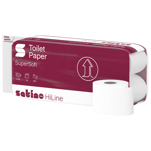 Toiletpapier Satino MT1 Prestige 3-laags 250 vel wit 071340