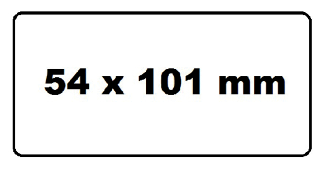 Address labels Quantore 99014 54x101mm badge white