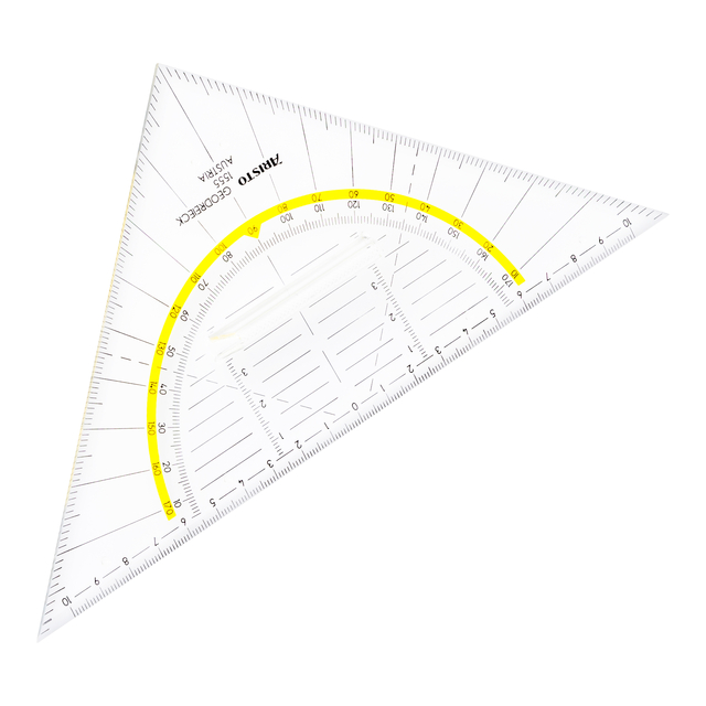 Geometrical set square Aristo 20cm with handle