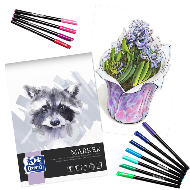 Tekenblok Oxford Marker A3 15 vel 180 gram