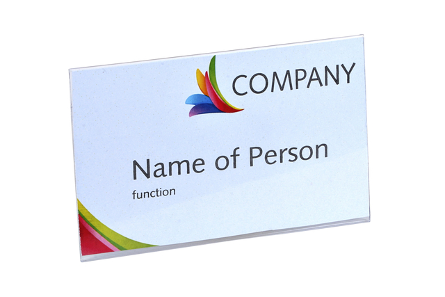 Badge OPUS 2 magnetic 75 x 40 mm/24 pieces