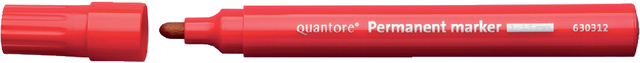 Permanent marker Quantore round 1-1.5mm red