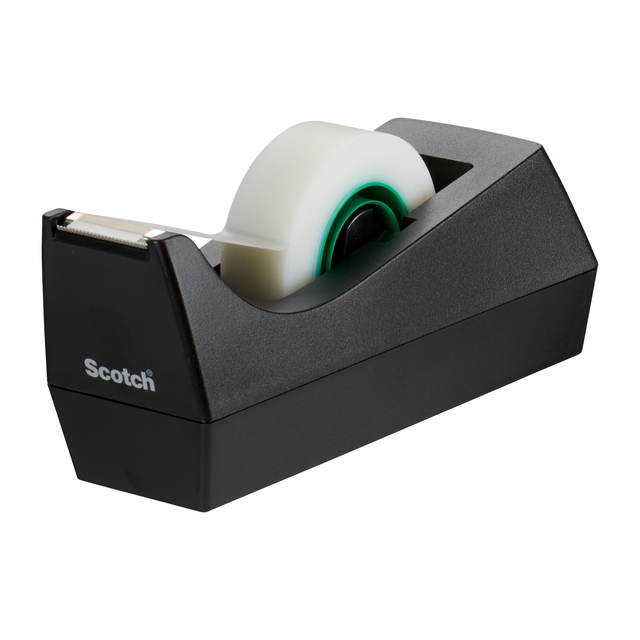 Tape Scotch Magic 810 19mmx33m transparent 14 rolls + tape holder black
