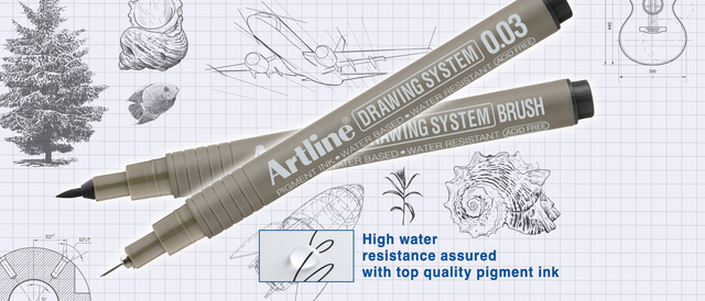 Fineliner Artline technical 0.03mm black