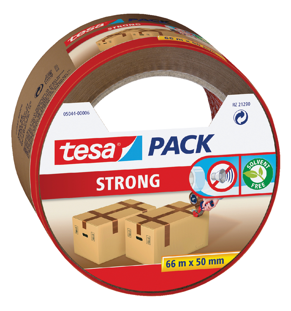 Verpakkingstape tesapack® Strong 66mx50mm brui