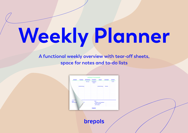 PLANNER BREPOLS WEEKLY PLANNER A4 7D/1P