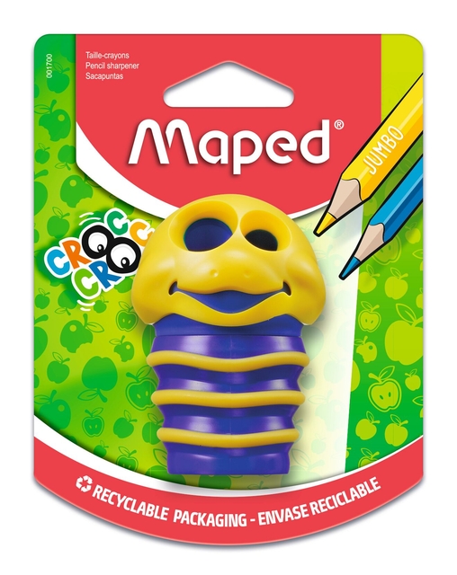 PENCILSHARPENER MAPED CROC CROC 2-HOLES