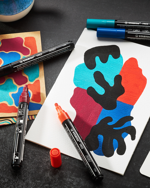 Acrylmarker STABILO  Free Acrylic T300 geel