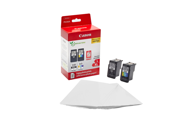 Inktcartridge Canon PG-540L CL-541XL zw+kl+papier