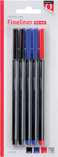 Fineliner Quantore 188 round 0.4mm assortment