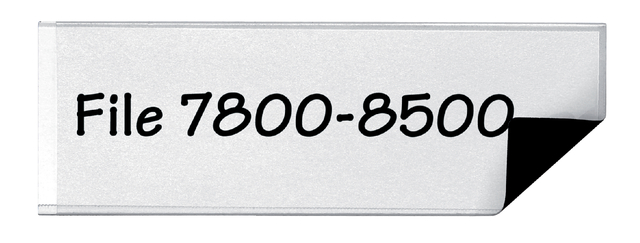 3x 3L magnetic label holders 55x102mm with inserts