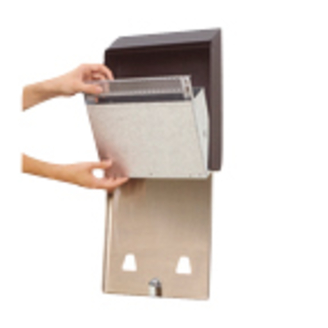Asbak Rubbermaid Smokers' Station muurbevestiging zwart