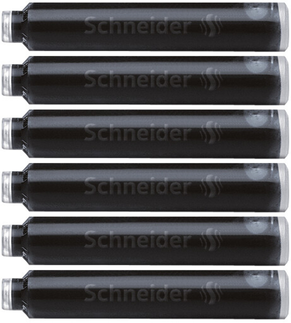 Inktpatroon Schneider din zwart doos à 6 stuks