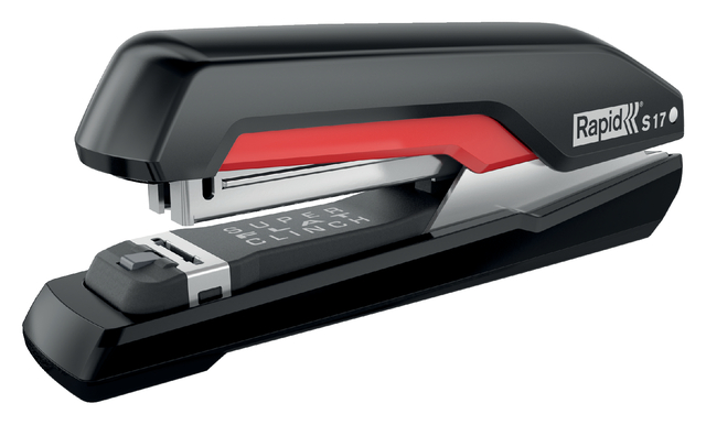 Stapler Rapid supreme fullstrip S17 30 sheets black/red
