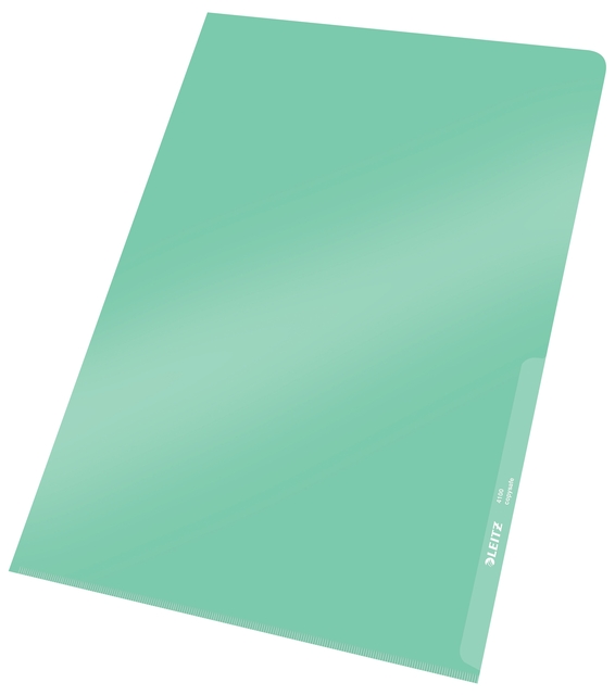 Insteekmap L-model Leitz Premium copy safe 0.15mm PVC A4 groen 100 stuks