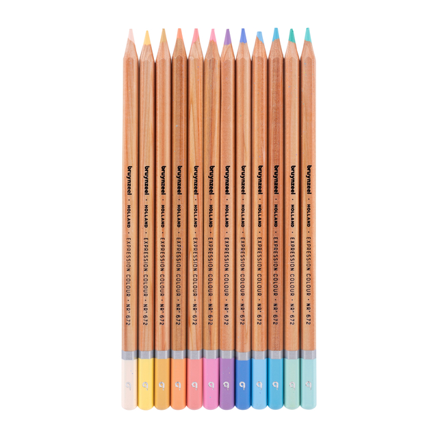 Kleurpotlood Bruynzeel 12 stuks pastel kleuren